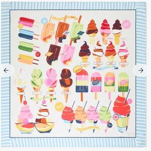 Kate spade ice cream cone Scarf NWT